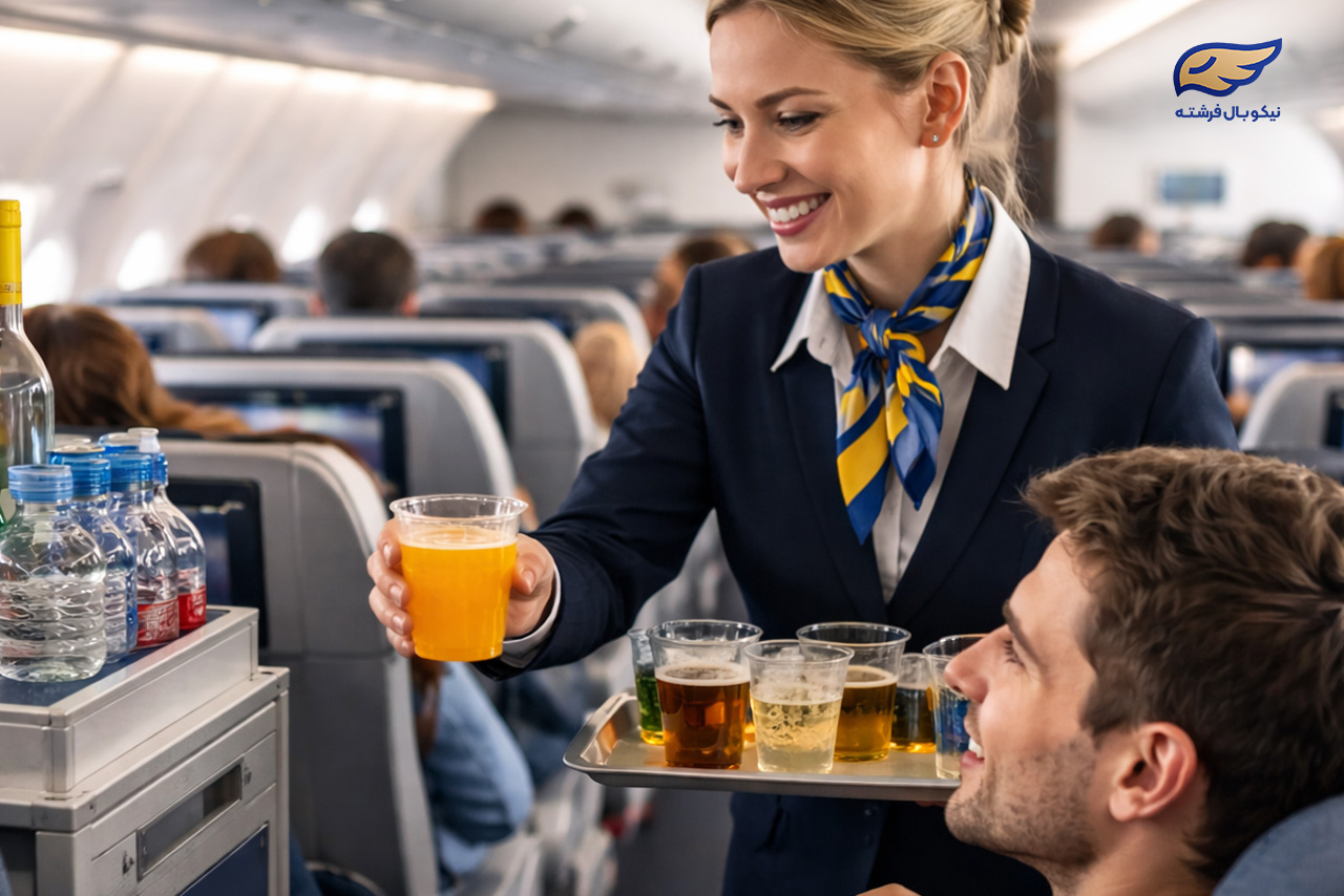 نوشیدنی و پذیرایی در پروازها